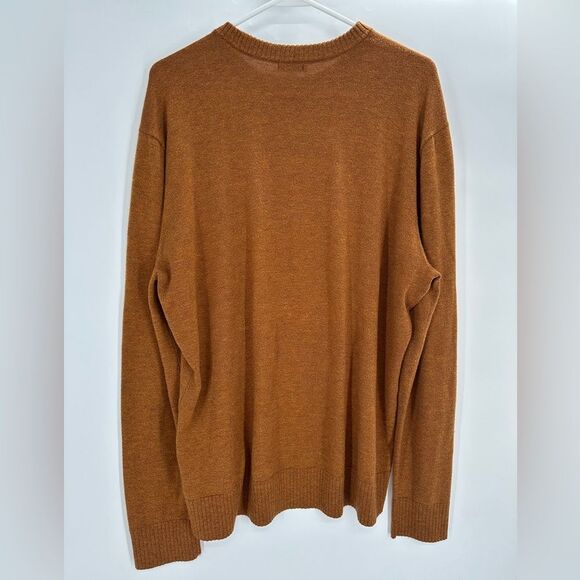 Smartwool Men's Sparwood Crew Sweater Pecan Brown-Squash - Picture 5 of 8